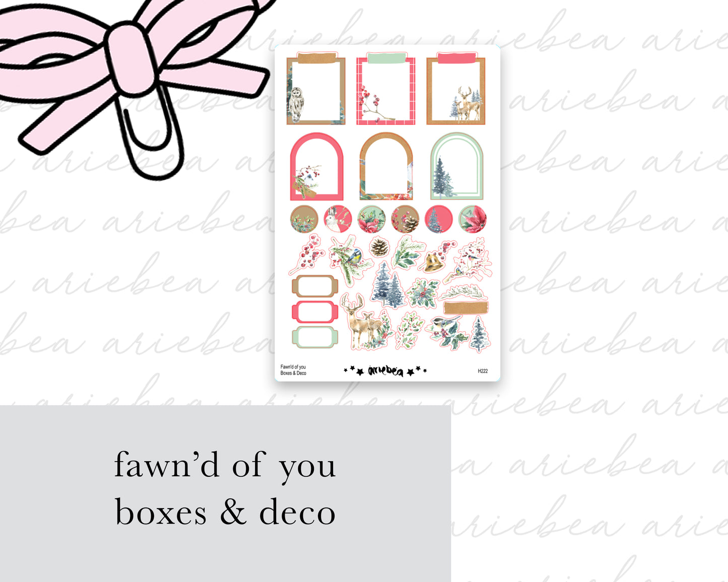 Fawn'd of You Boxes & Deco