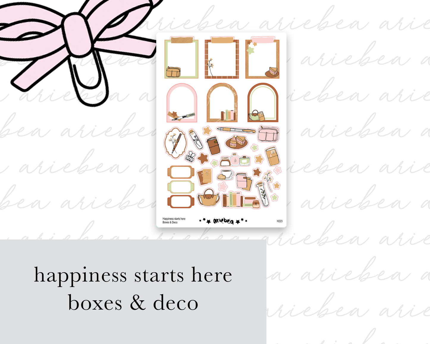 Happiness Starts Here Collection Boxes & Deco