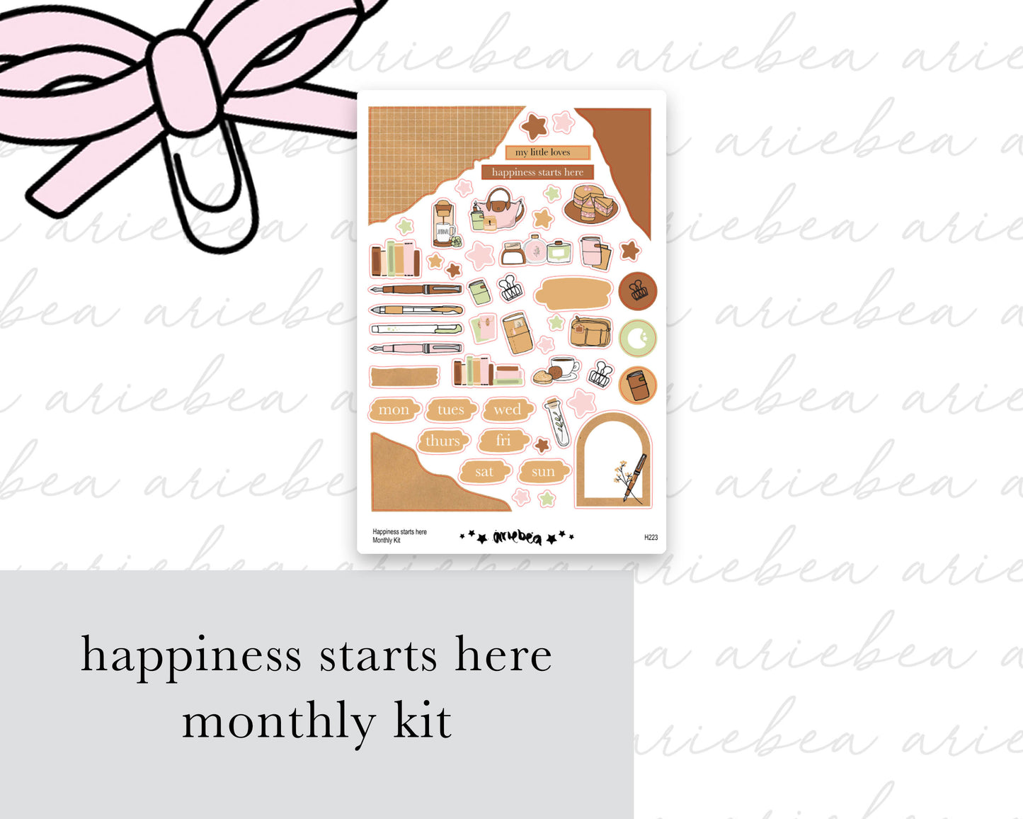 Happiness Starts Here Collection Monthly Kit