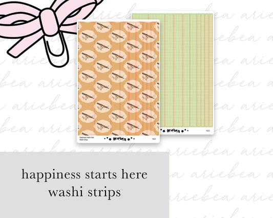 Happiness Starts Here Collection Washi Strips