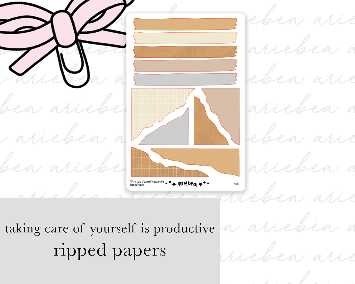 Taking Care of Yourself is Productive Full Mini Kit (4 pages)