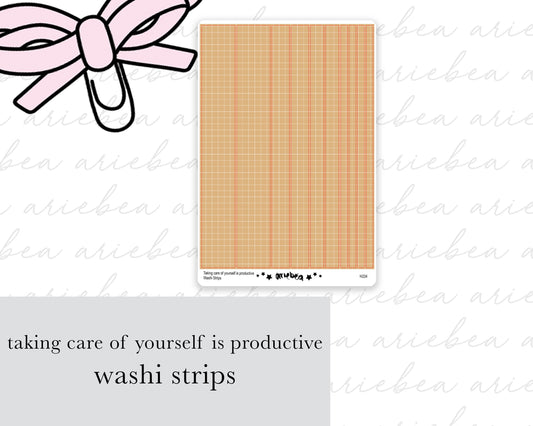 Taking Care of Yourself is Productive Washi Strips