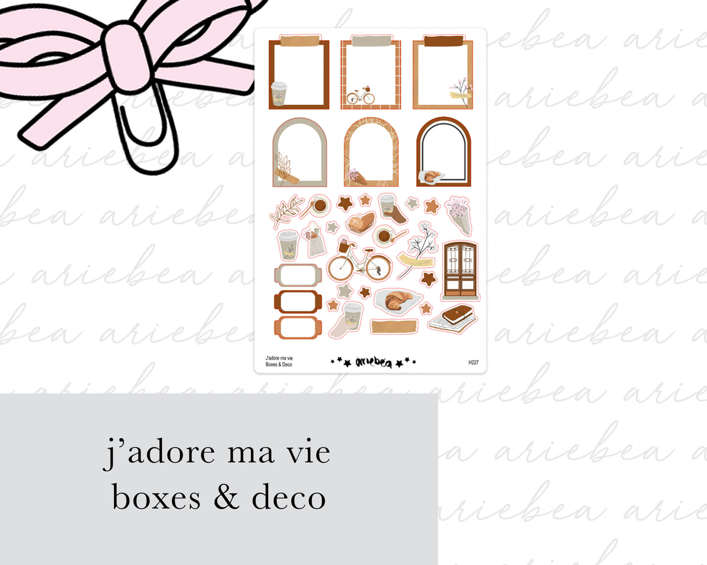 J'adore Ma Vie Collection Boxes & Deco
