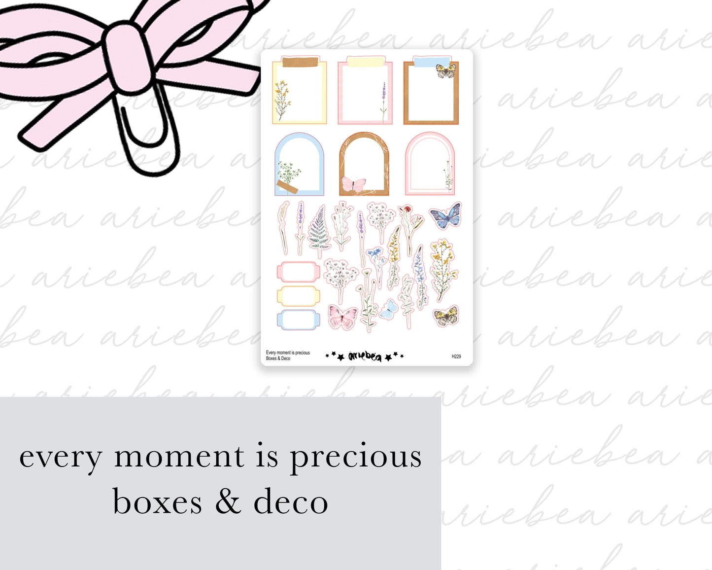 Every Moment is Precious Boxes & Deco