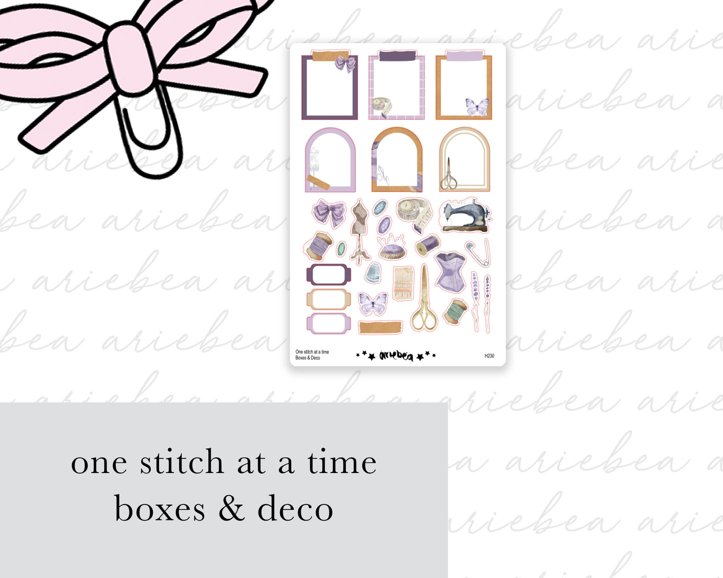 One Stitch at a Time Boxes & Deco
