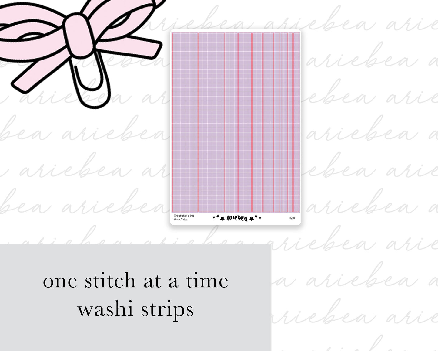 One Stitch at a Time Washi Strips