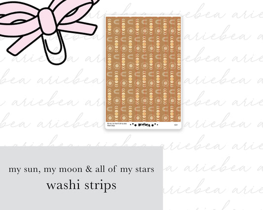 My Sun, My Moon & All of my Stars Washi Strips