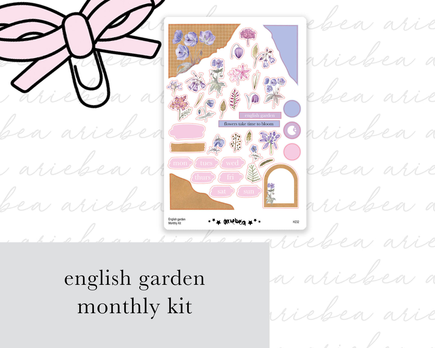 English Garden Full Mini Kit (4 pages)