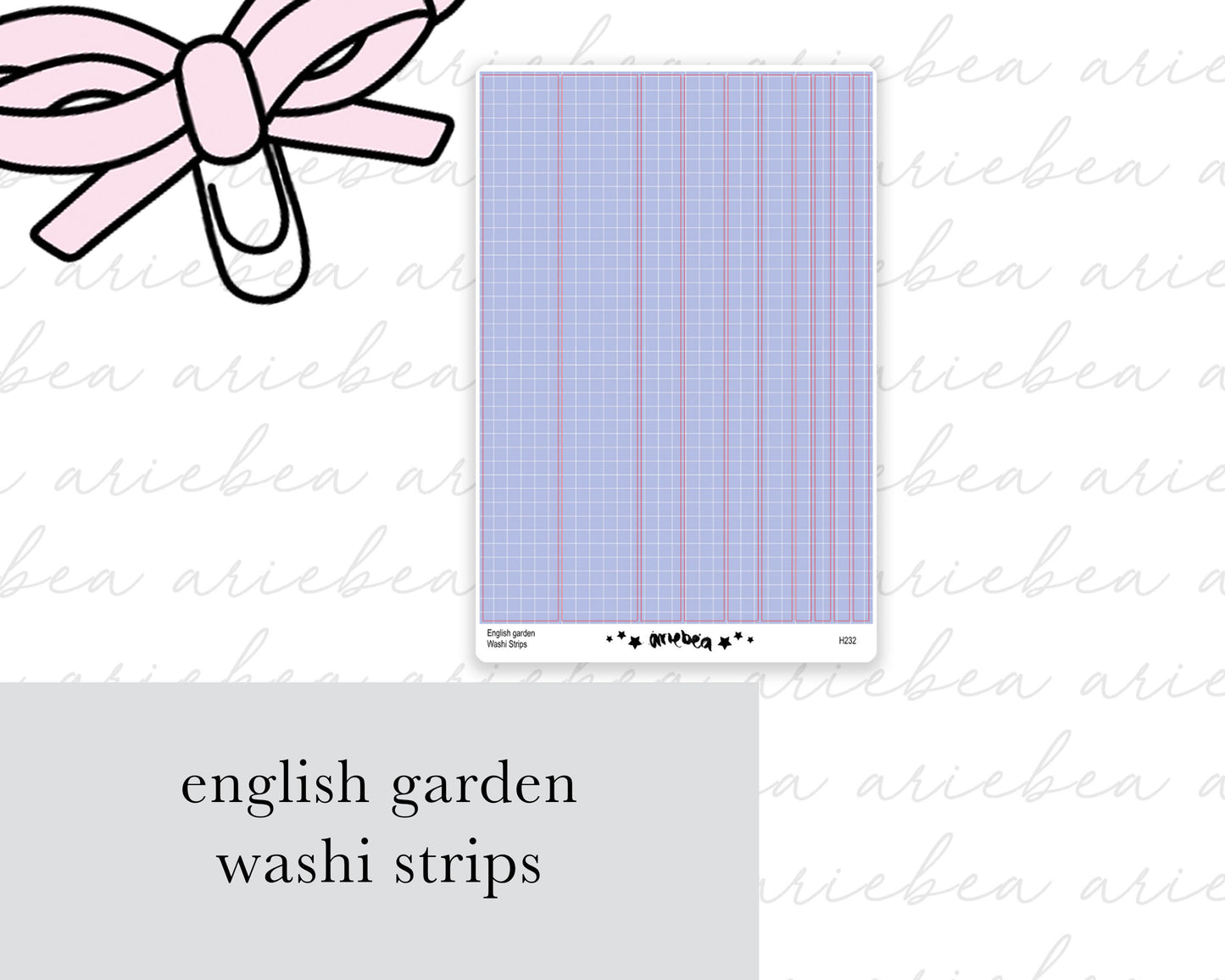English Garden Washi Strips