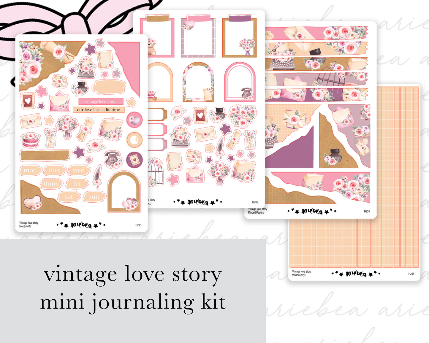 Vintage Love Story Full Mini Kit (4 pages)