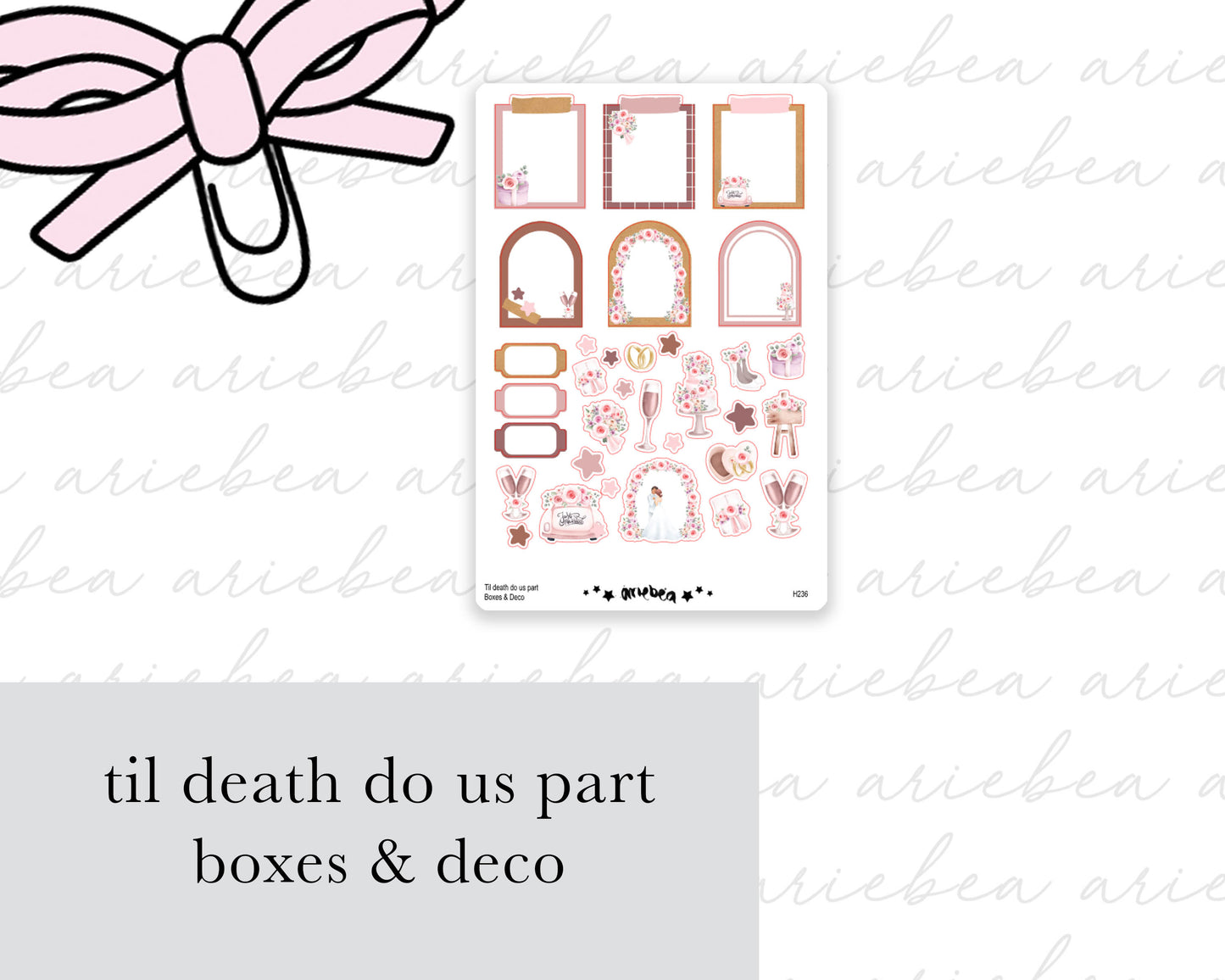 Til death do us part Full Mini Kit (4 pages)