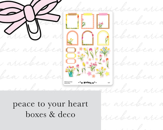 Peace to your heart Boxes & Deco