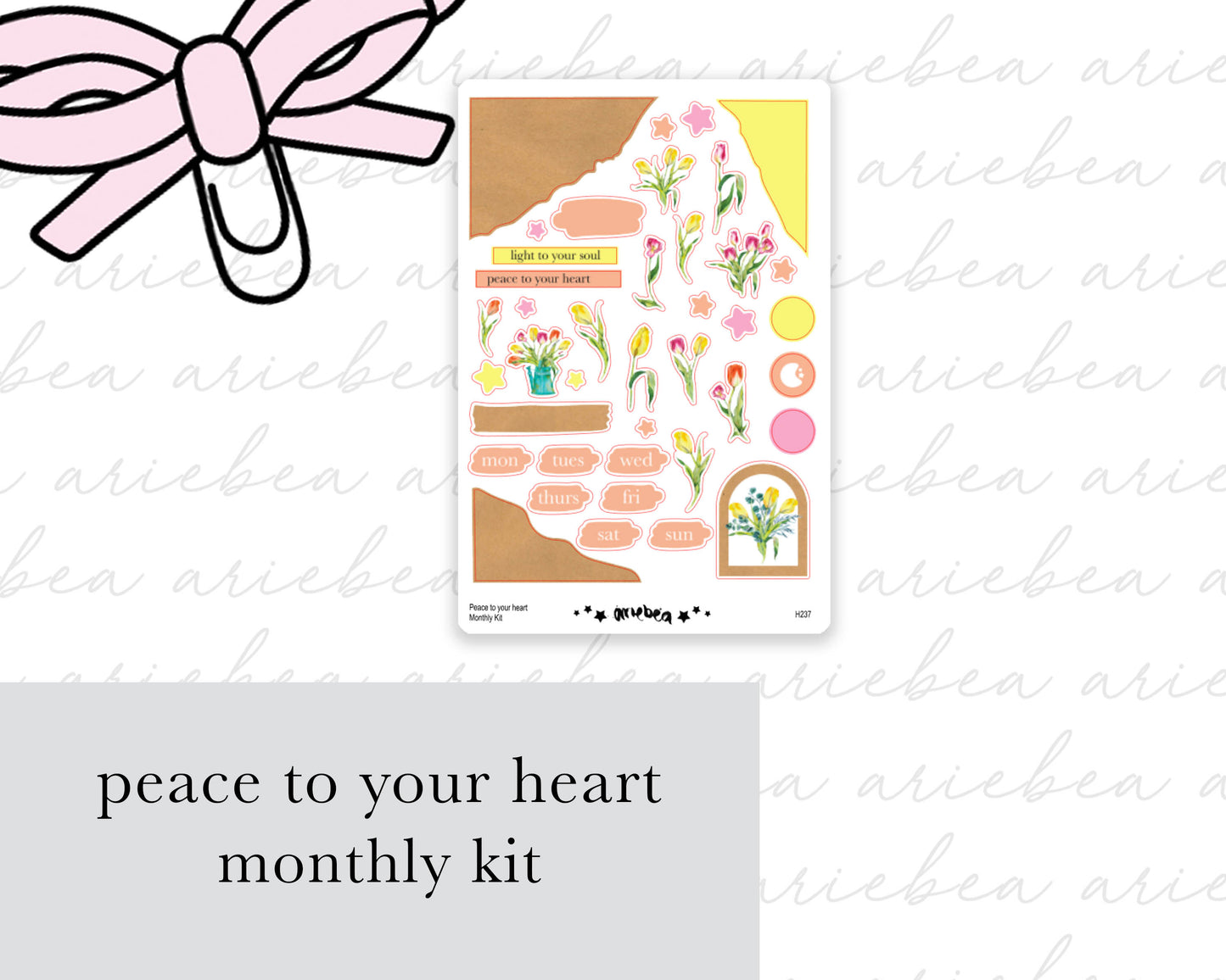 Peace to your heart Full Mini Kit (4 pages)