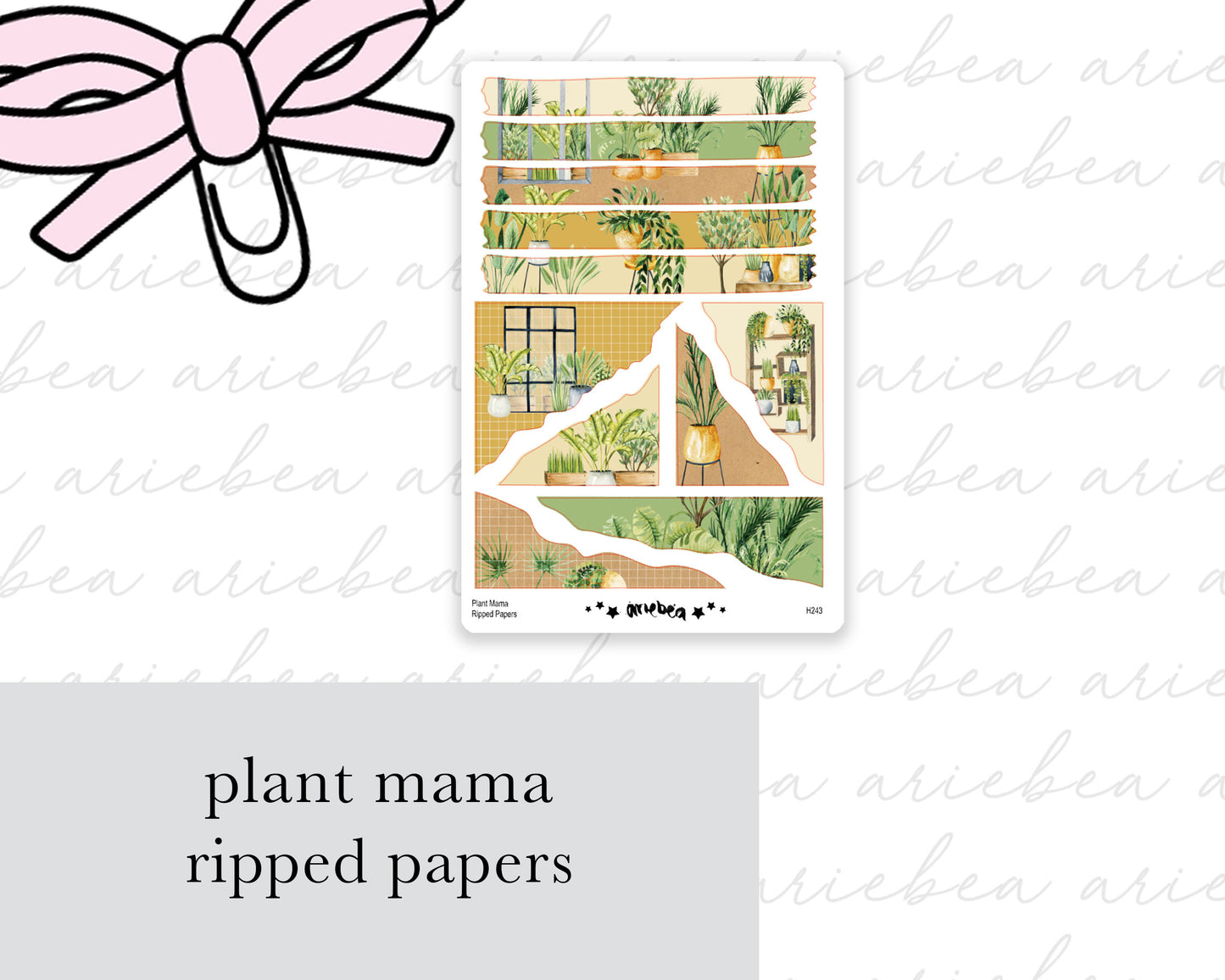 Plant Mama Ripped Papers