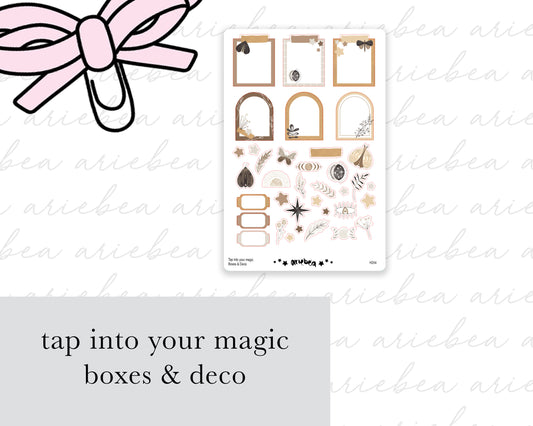 Tap Into Your Magic Boxes & Deco
