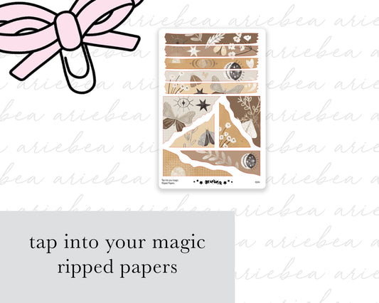 Tap Into Your Magic Ripped Papers