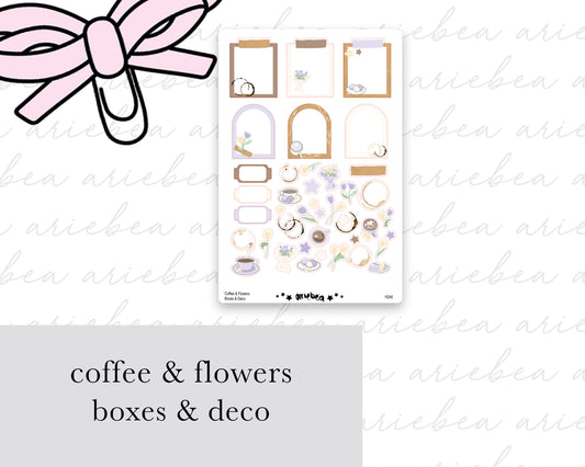 Coffee & Flowers Collection Boxes & Deco