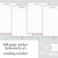 Reading Tracker |A5| Full Page Sticker|2023