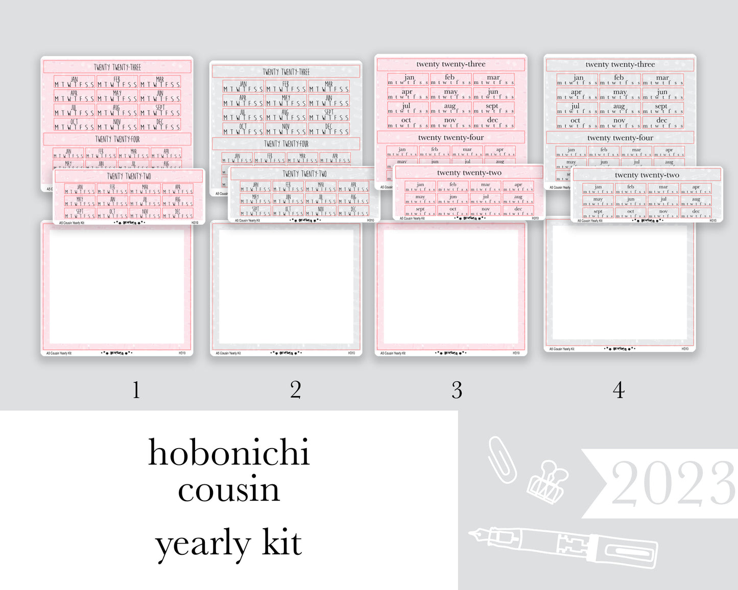Yearly Kit |Hobonichi Cousin A5| 2023