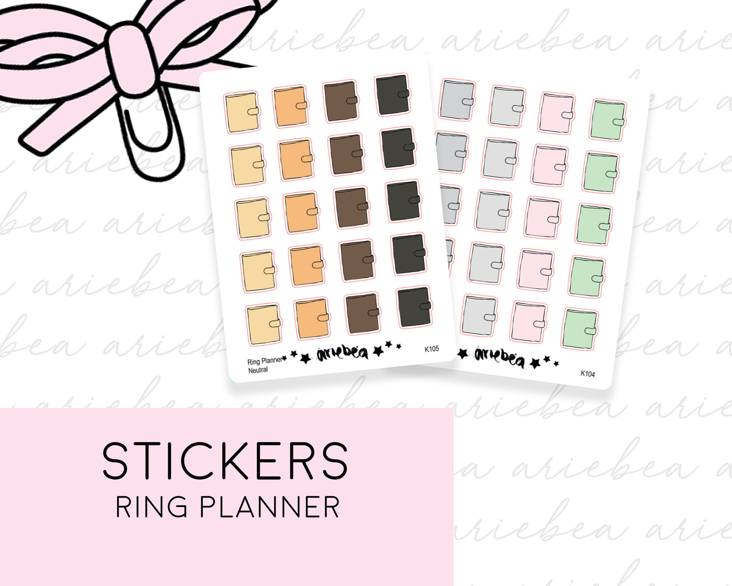 Planning time Ring Planner Doodle Planner Stickers