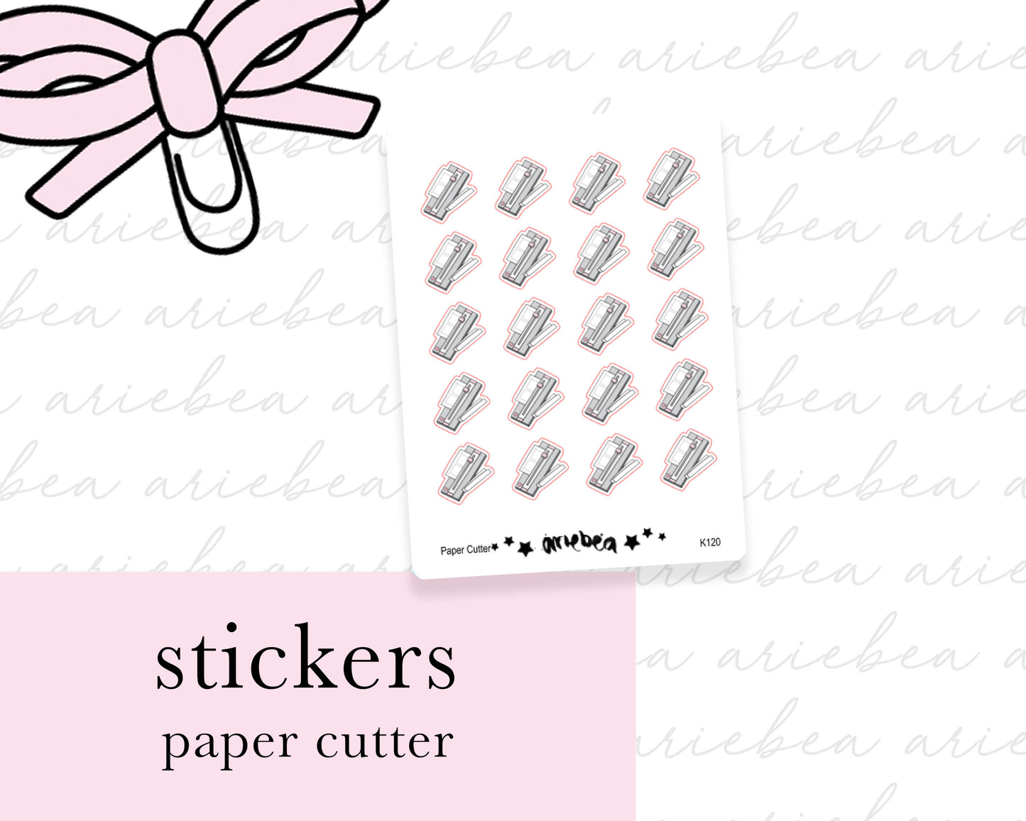 Paper Cutter Planner Stickers