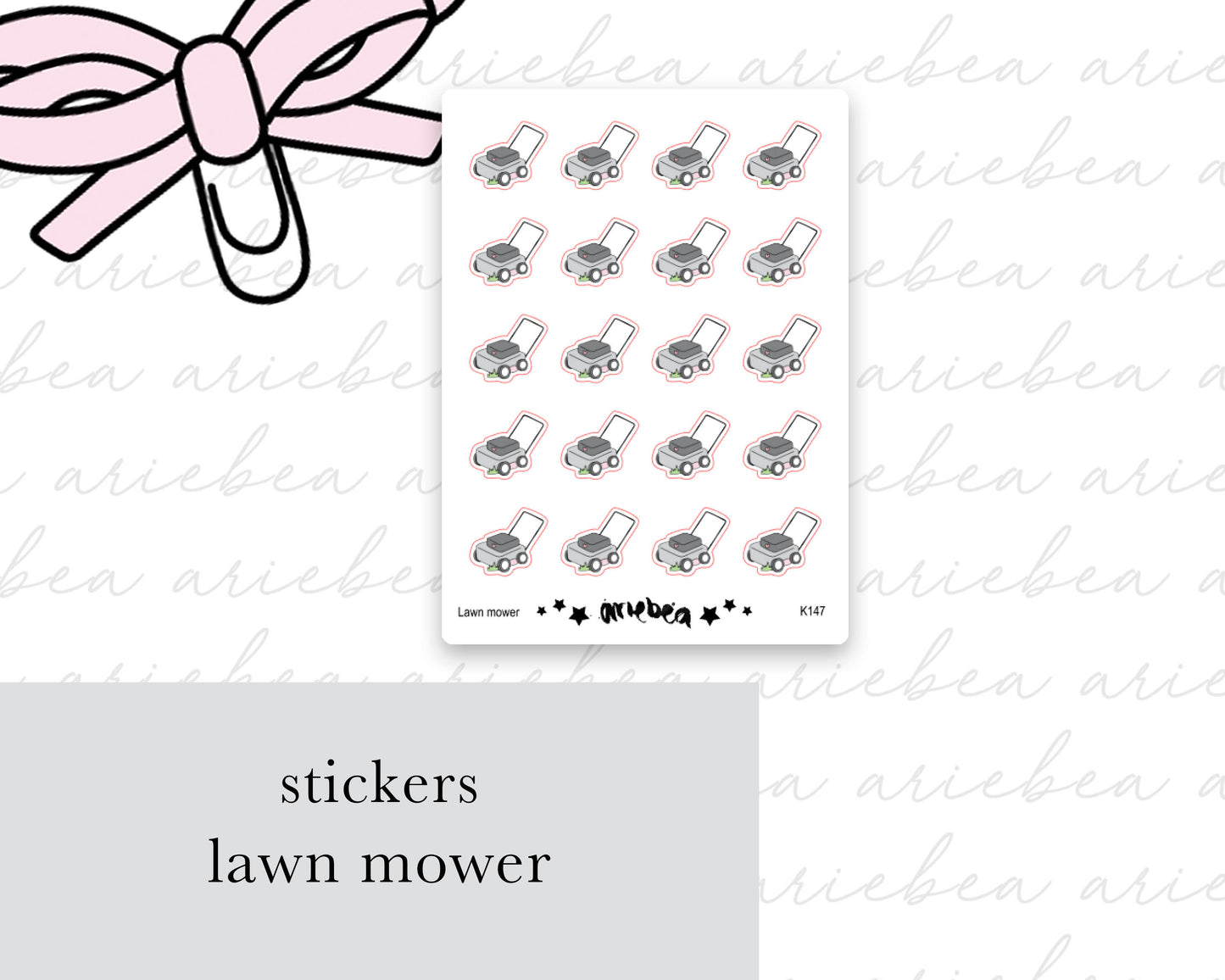 Lawn Mower Stickers