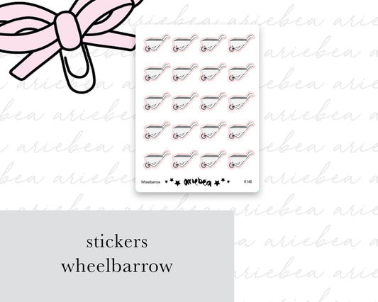 Wheelbarrow Gardening Stickers