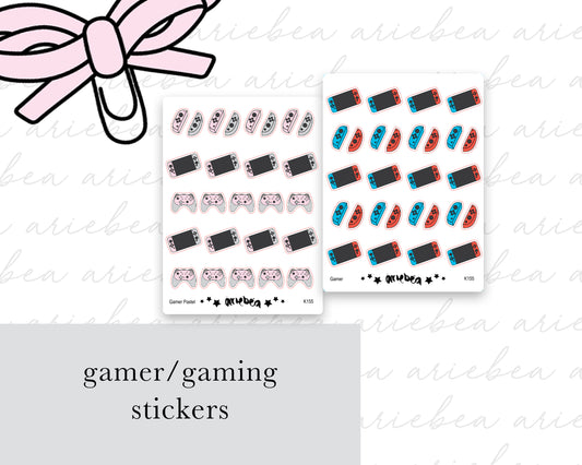 Gamer Gaming Planner Stickers