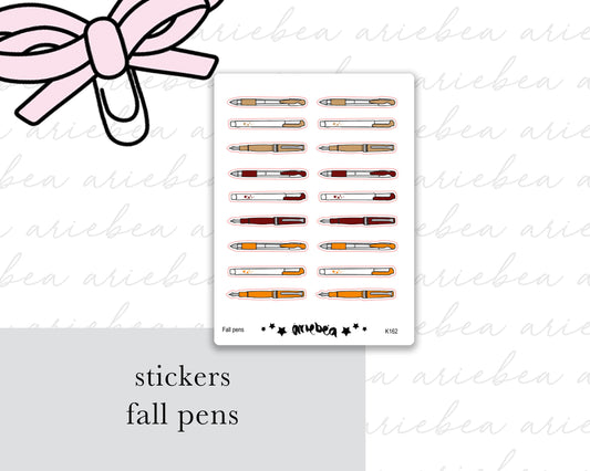 Fall Autumn Pen Deco Stickers