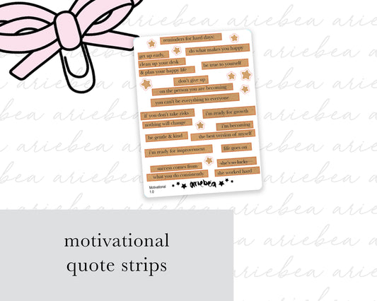 Motivation Quote Planner Stickers