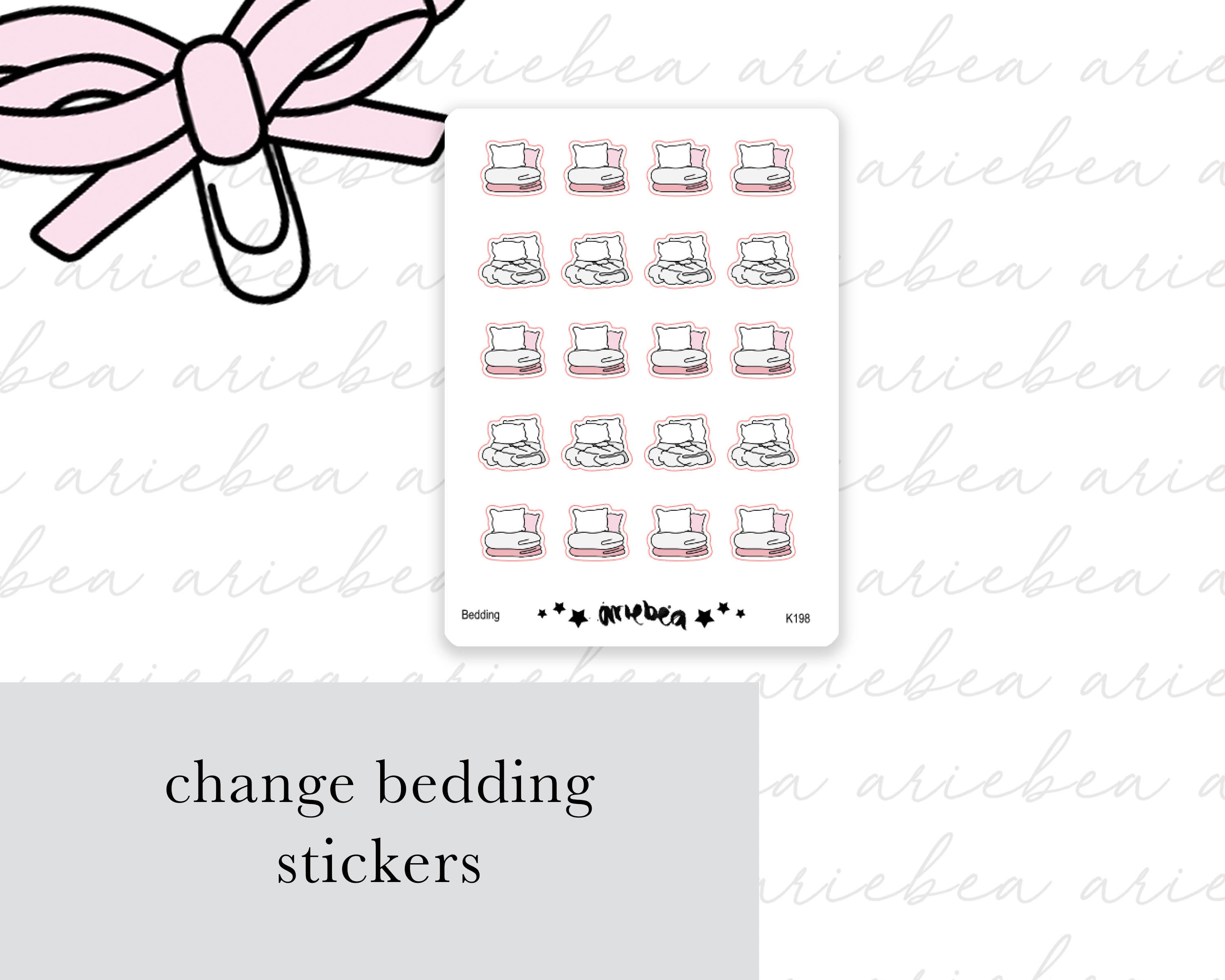 Change Bedsheets Planner Stickers – ariebea