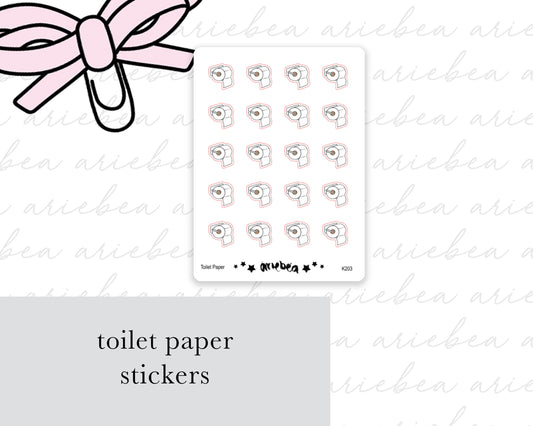 Toilet Paper Planner Stickers