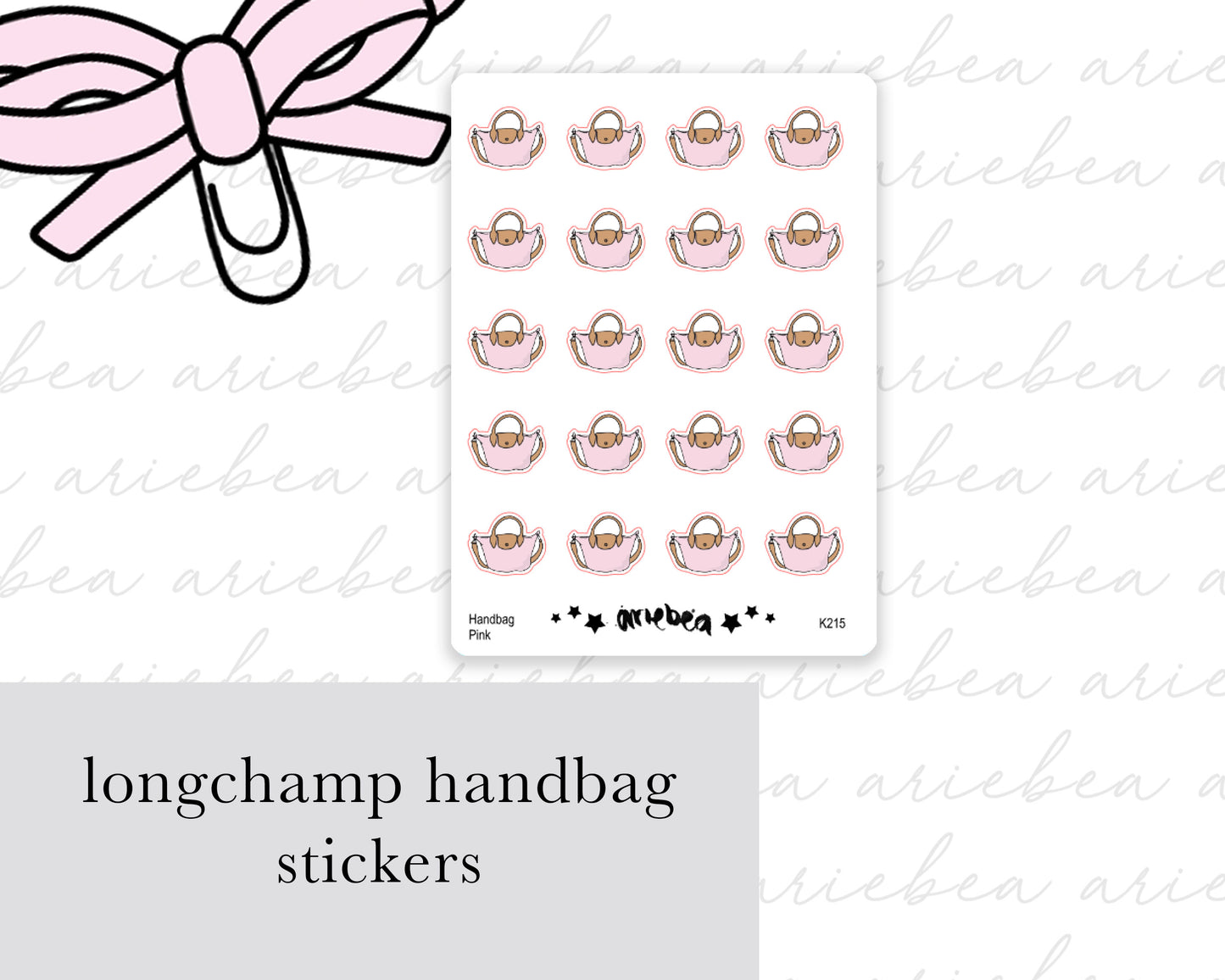 Luxury Handbag Planner Stickers
