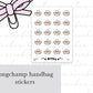 Luxury Handbag Planner Stickers