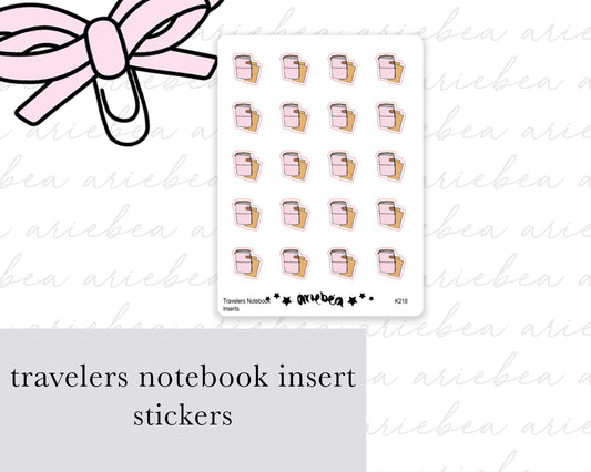 Change Travelers Notebook Inserts Planner Stickers