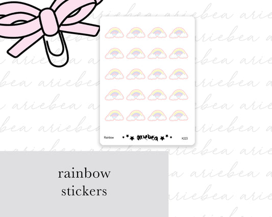 Rainbow Planner Stickers