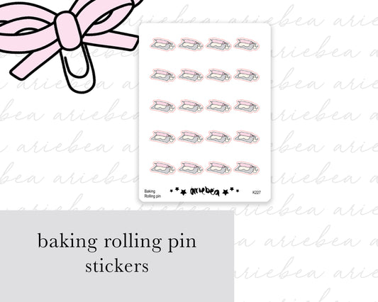 Baking Rolling Pin Planner Stickers