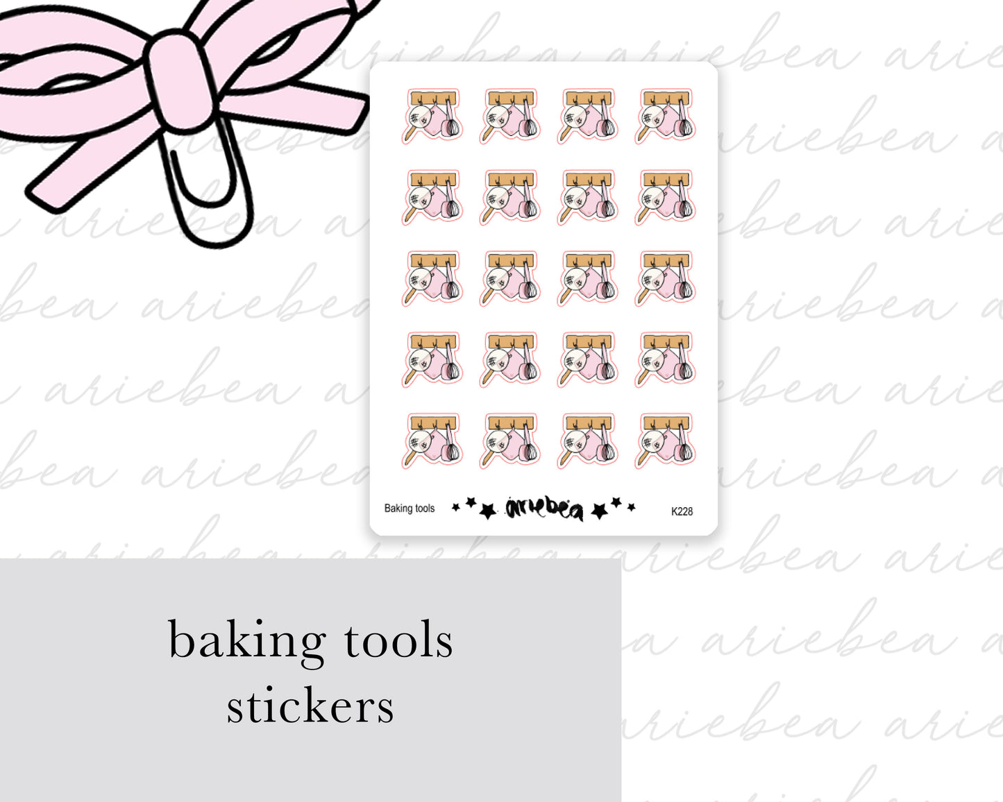 Baking Tools Whisk Planner Stickers