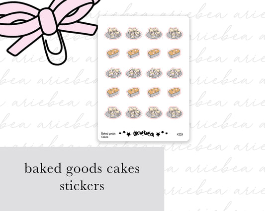 Baking Cake Planner Stickers