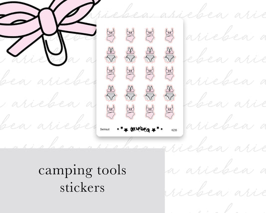 Swimsuit Bikini Summer Planner Stickers