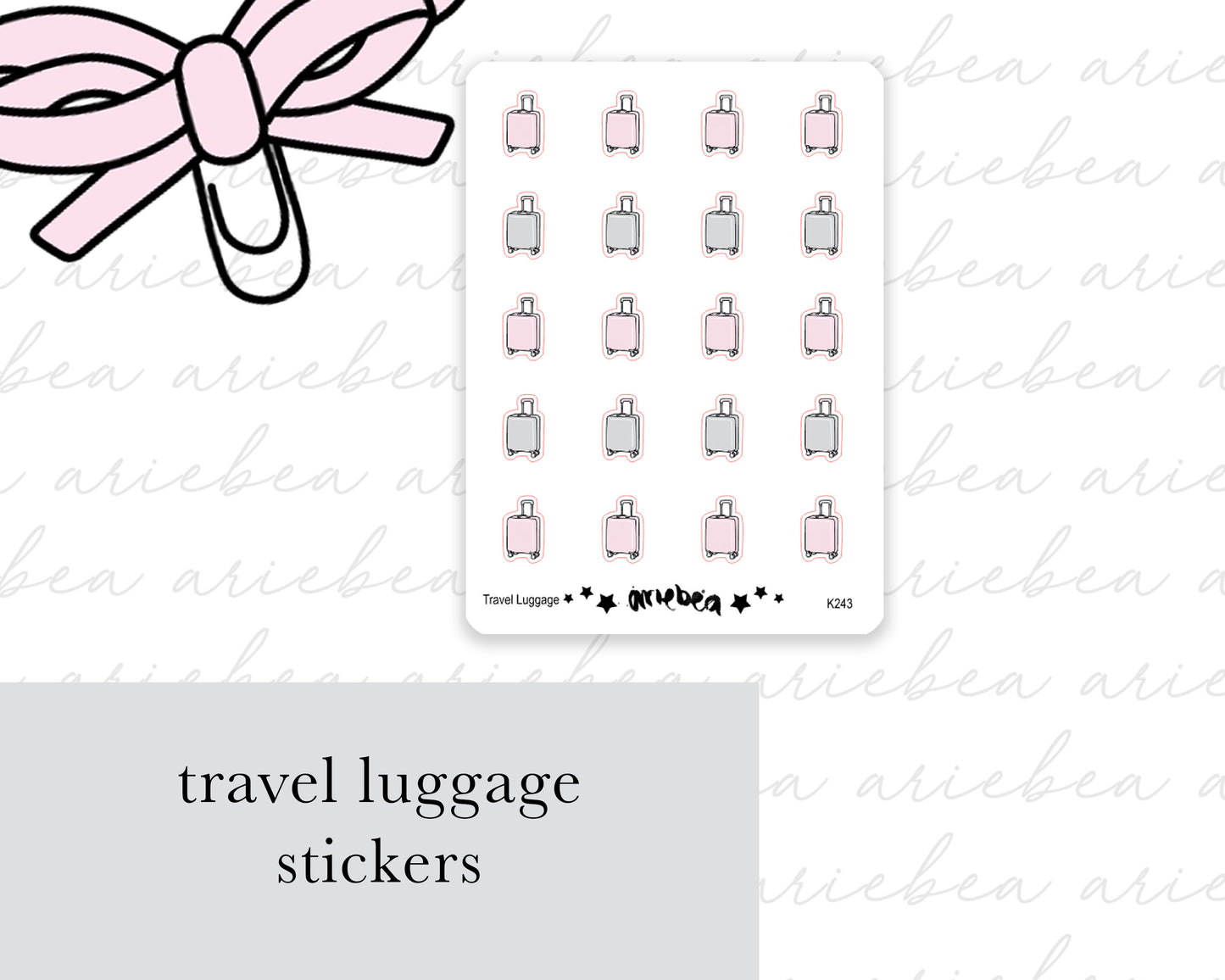 Travel Planner Stickers