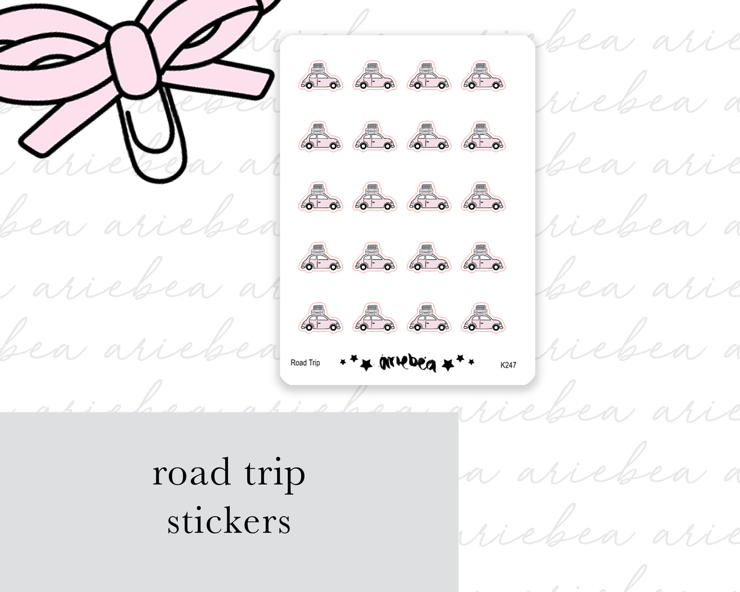 Road Trip Planner Stickers