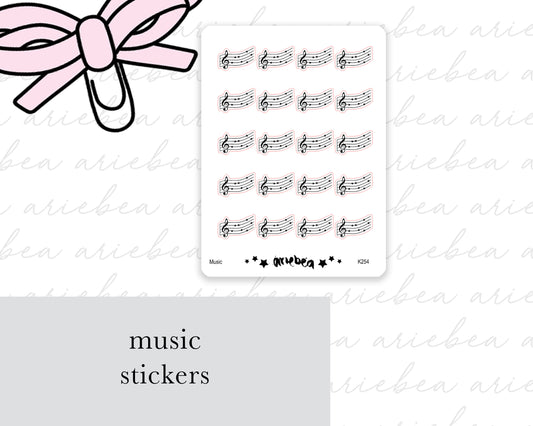 Music Planner Stickers