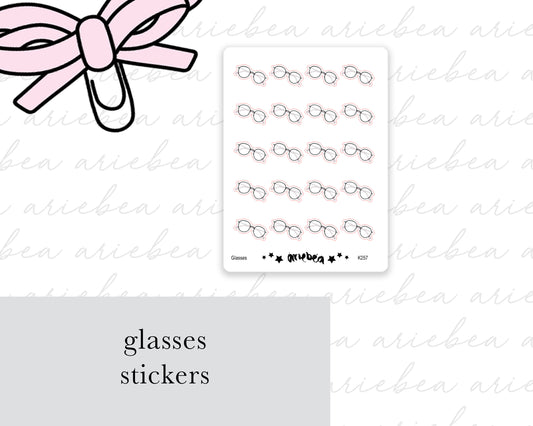 Glasses Planner Stickers