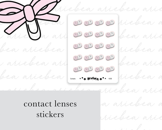 Contact Lense Planner Stickers