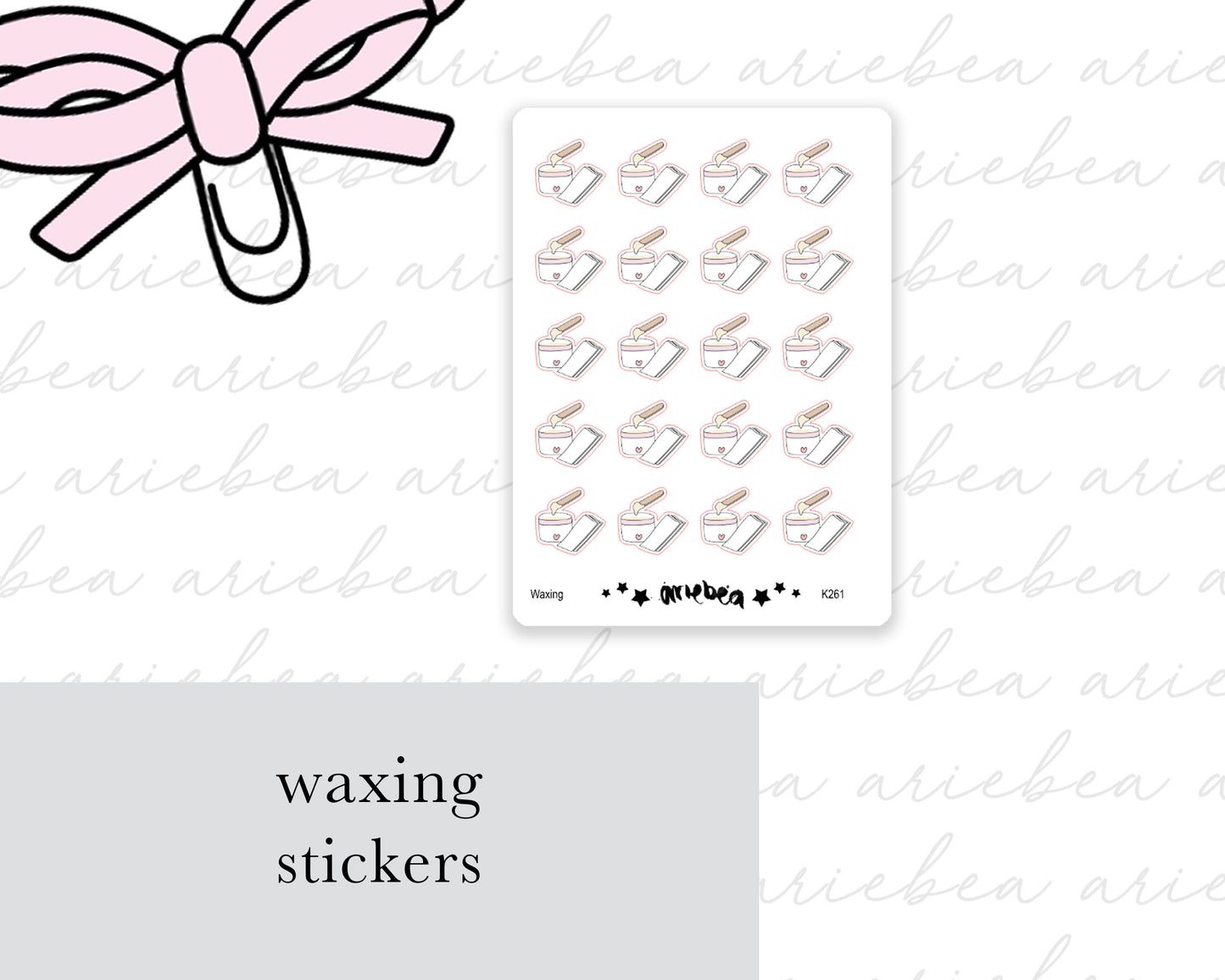 Waxing Planner Stickers