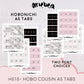 Hobonichi A5 Cousin Monthly Divider Tabs