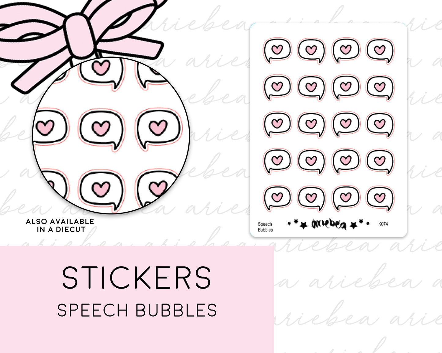Speech Bubble Conference Video Call Zoom Planner Stickers