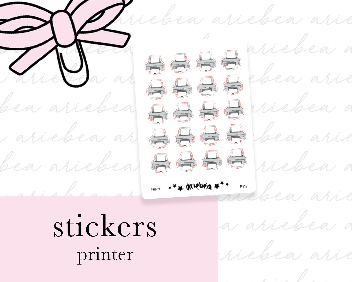 Printer Planner Stickers