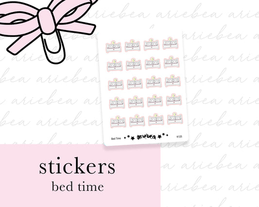 Bed Time Planner Stickers
